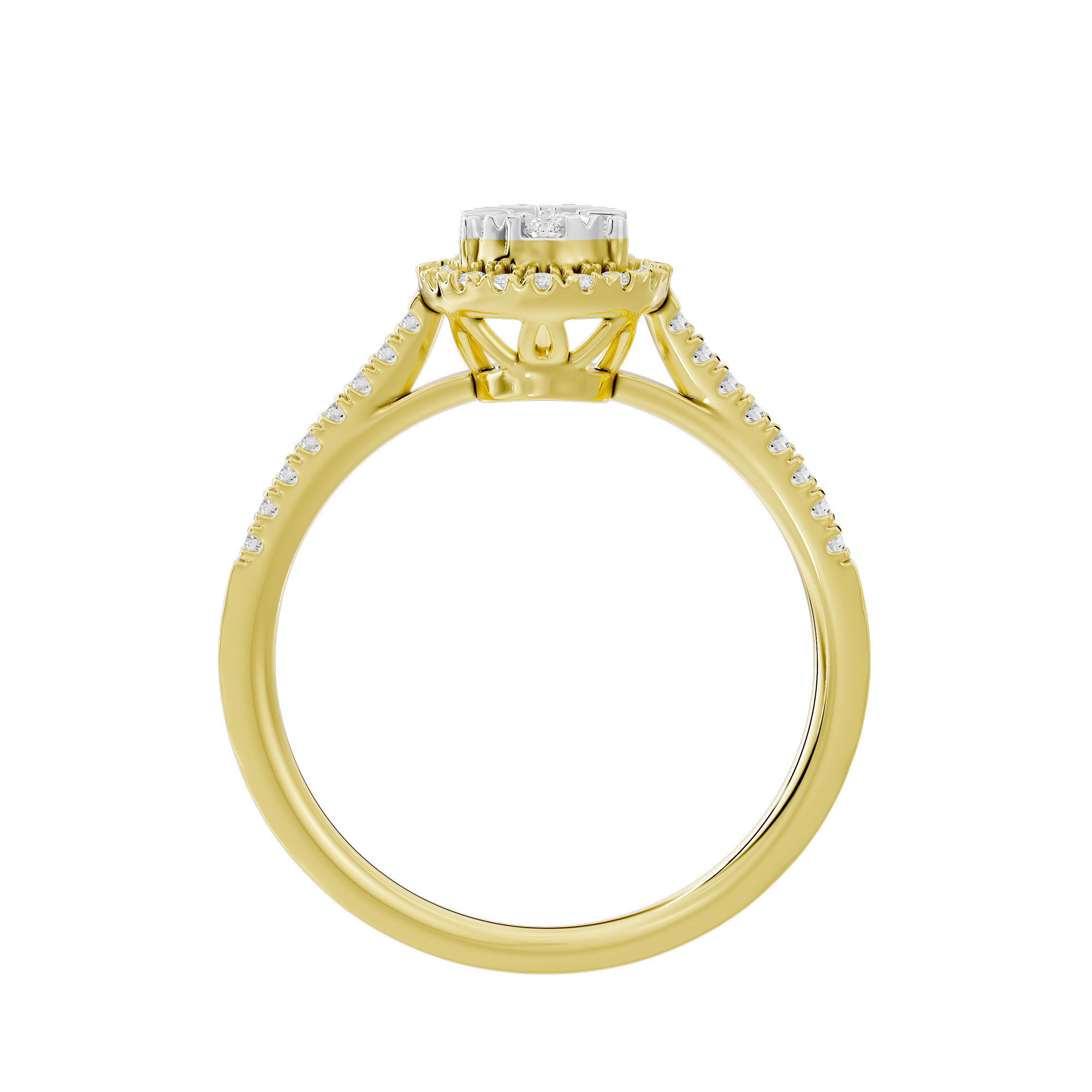 Pear Crownlight 0.419 Carat Lab Grown Diamond Ring