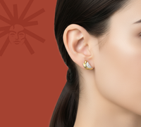 Crescent Moon - Lab Diamond Earrings