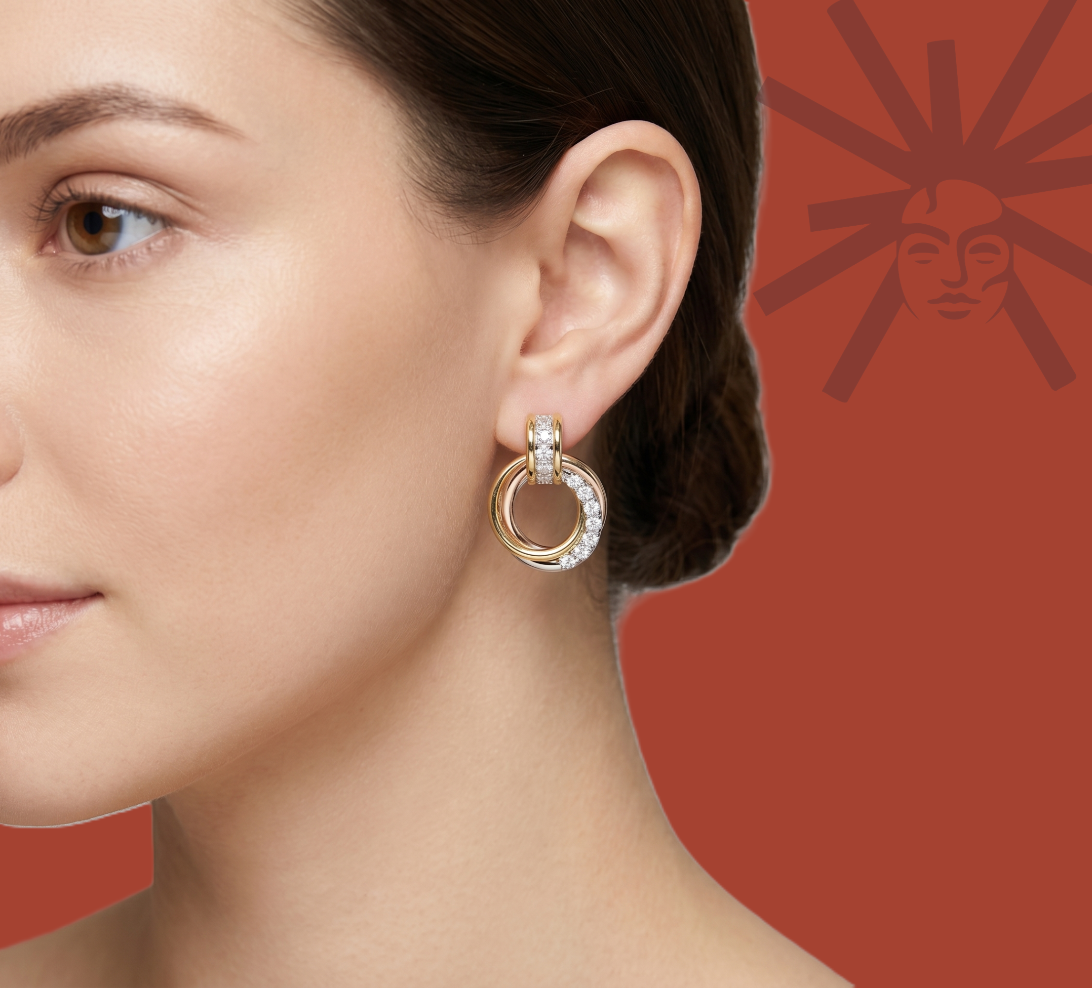 Trio Ronde - Lab Diamond Earrings