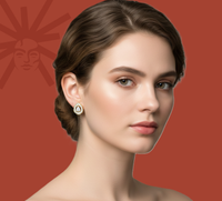 Bloom Halo Earring - Lab Diamond Earrings
