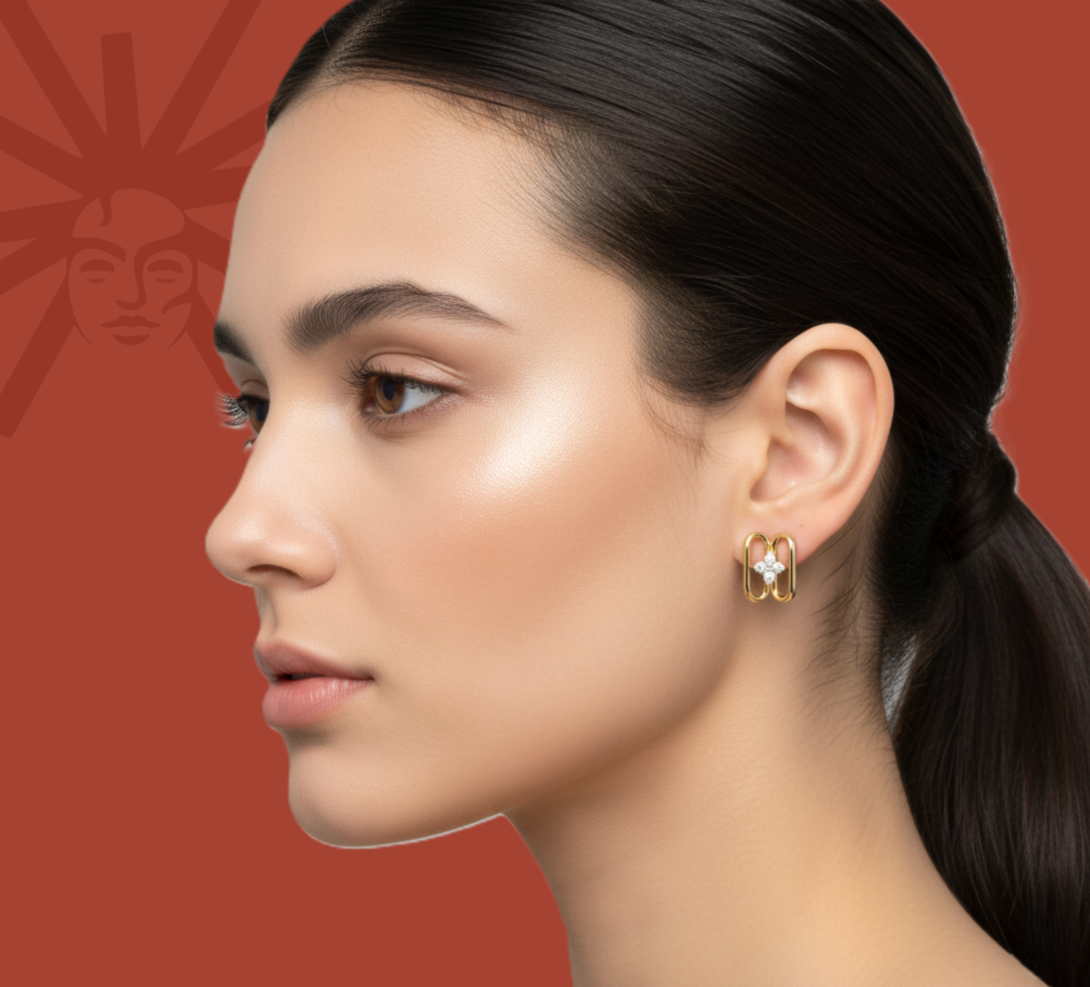 Loop Link - Lab Diamond Earrings