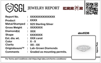 Oval Studded Singula - Lab Diamond Ring