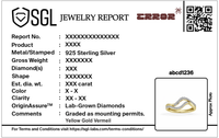 Wavebind - Lab Diamond Ring
