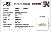 Dual Orbit -Lab Diamond Ring