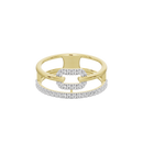 Halo Channel - Lab Diamond Ring