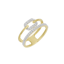 Halo Channel - Lab Diamond Ring