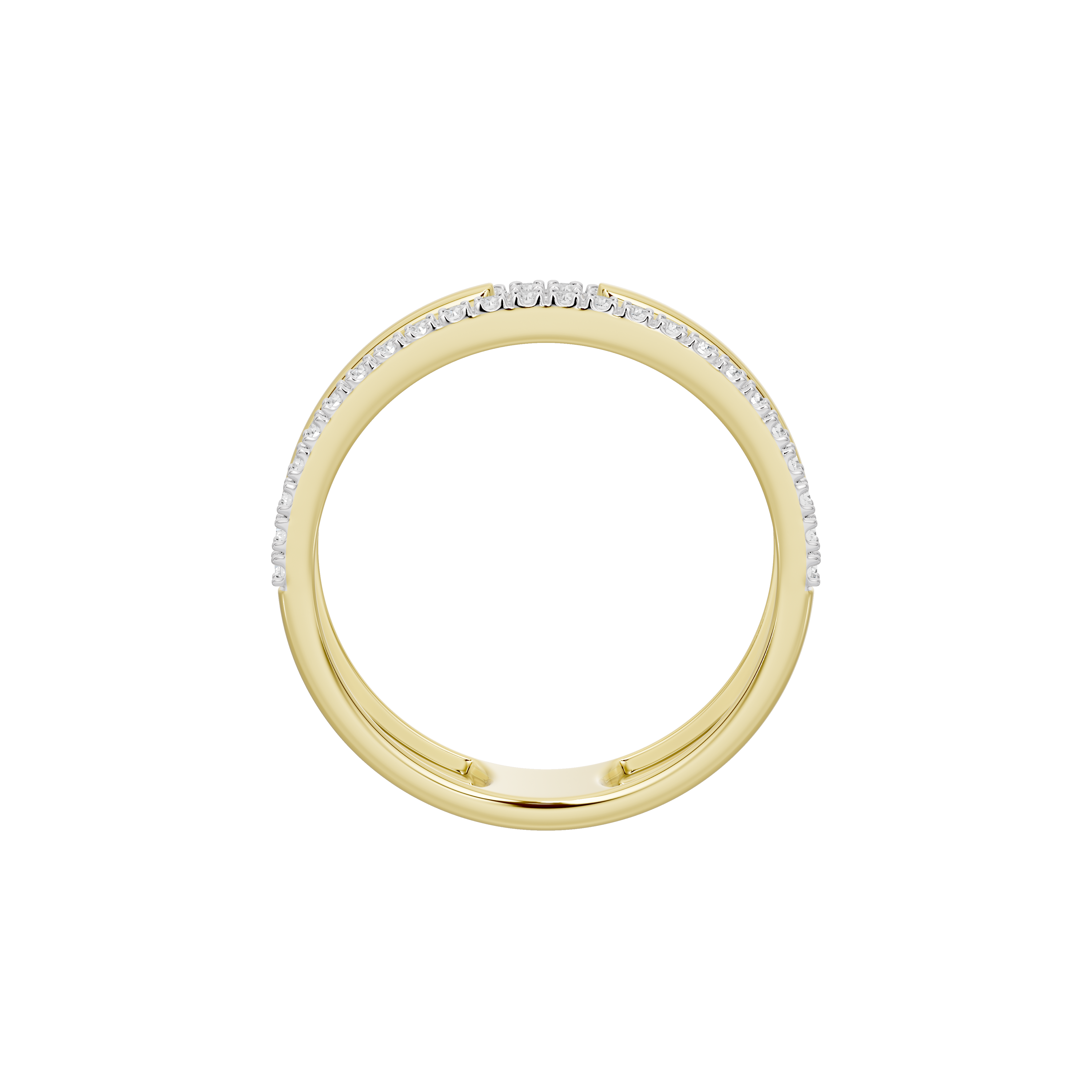 Halo Channel - Lab Diamond Ring