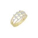 Pixel Crown Burst - Lab Diamond Ring