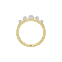 Pixel Crown Burst - Lab Diamond Ring