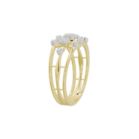 Pixel Crown Burst - Lab Diamond Ring