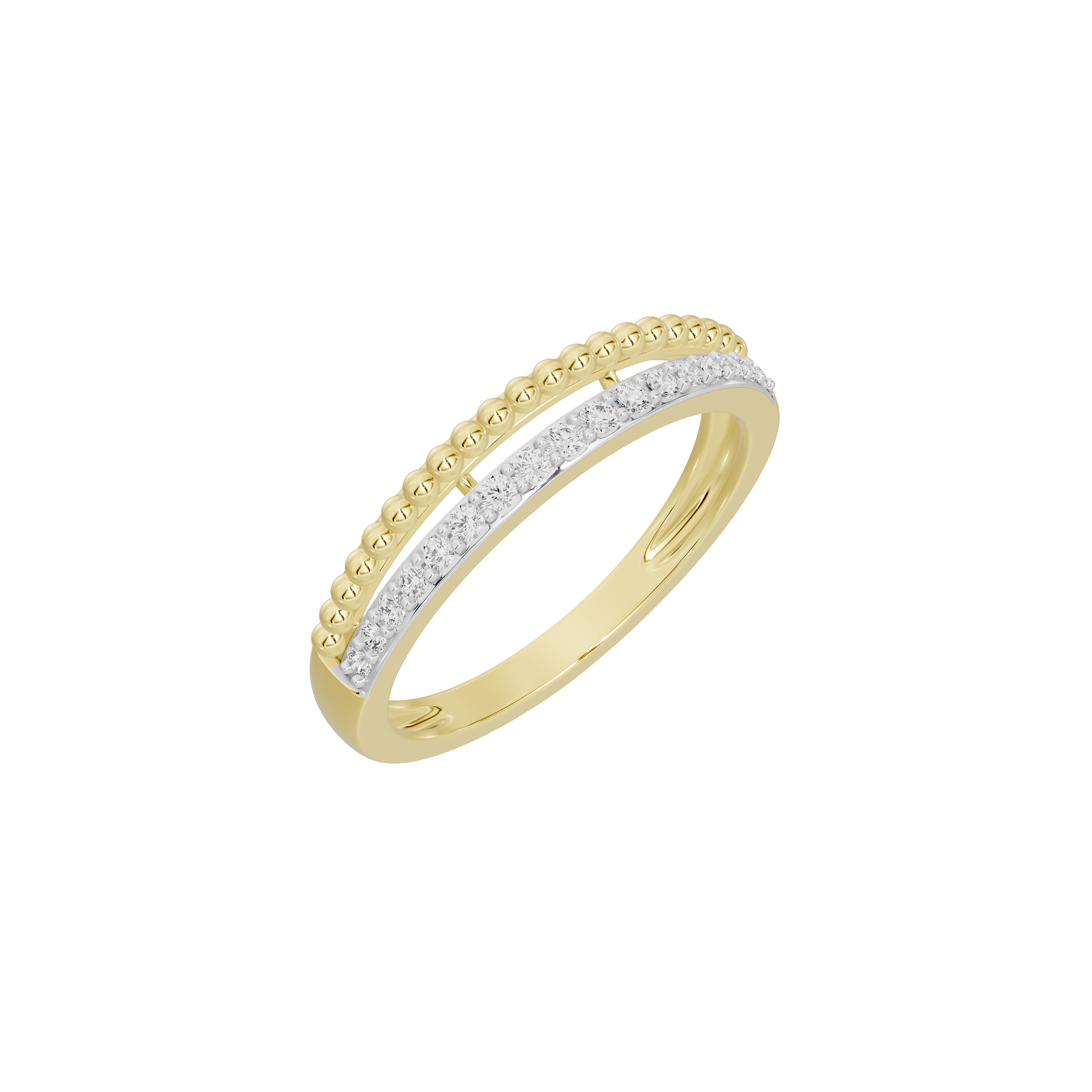Threadline Band - Lab Diamond Ring