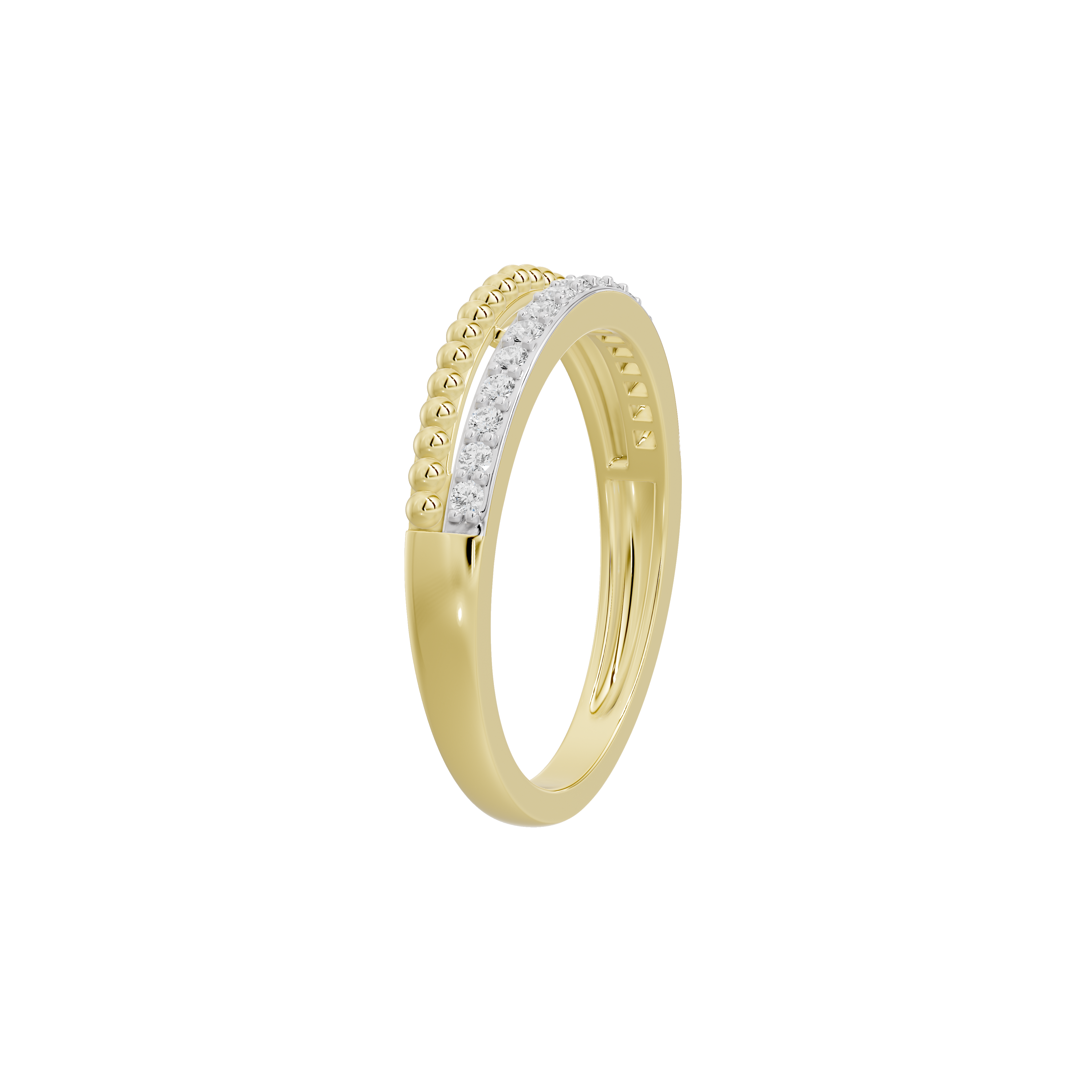 Threadline Band - Lab Diamond Ring