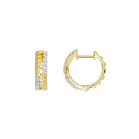 Rue - Lab Diamond Hoop Earrings