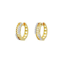 Rue - Lab Diamond Hoop Earrings