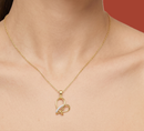 Heart Knot- Lab Diamond Pendant