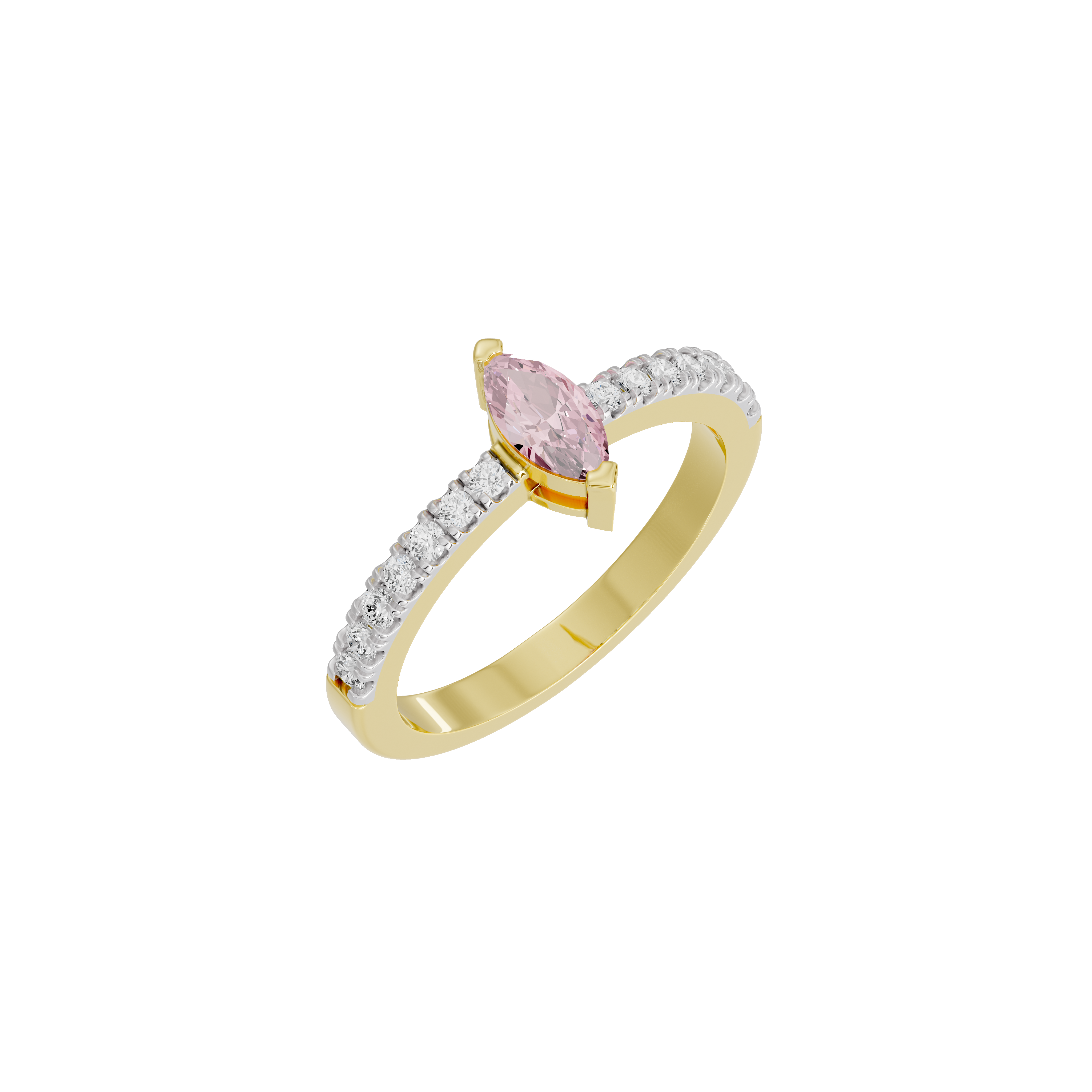 Midnight Vector - Lab Diamond Ring