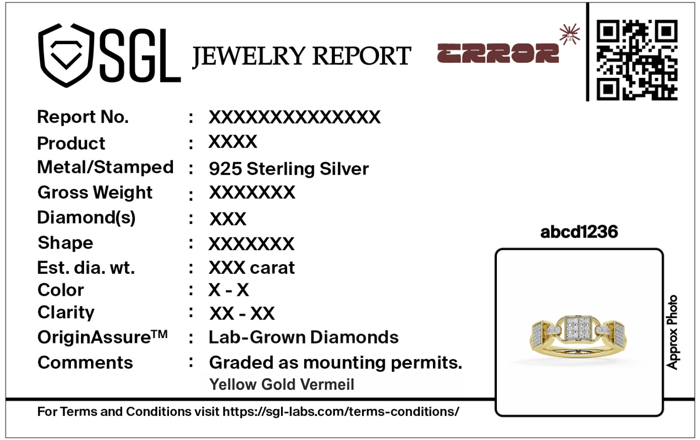 Codeblock Band - Lab Diamond Ring
