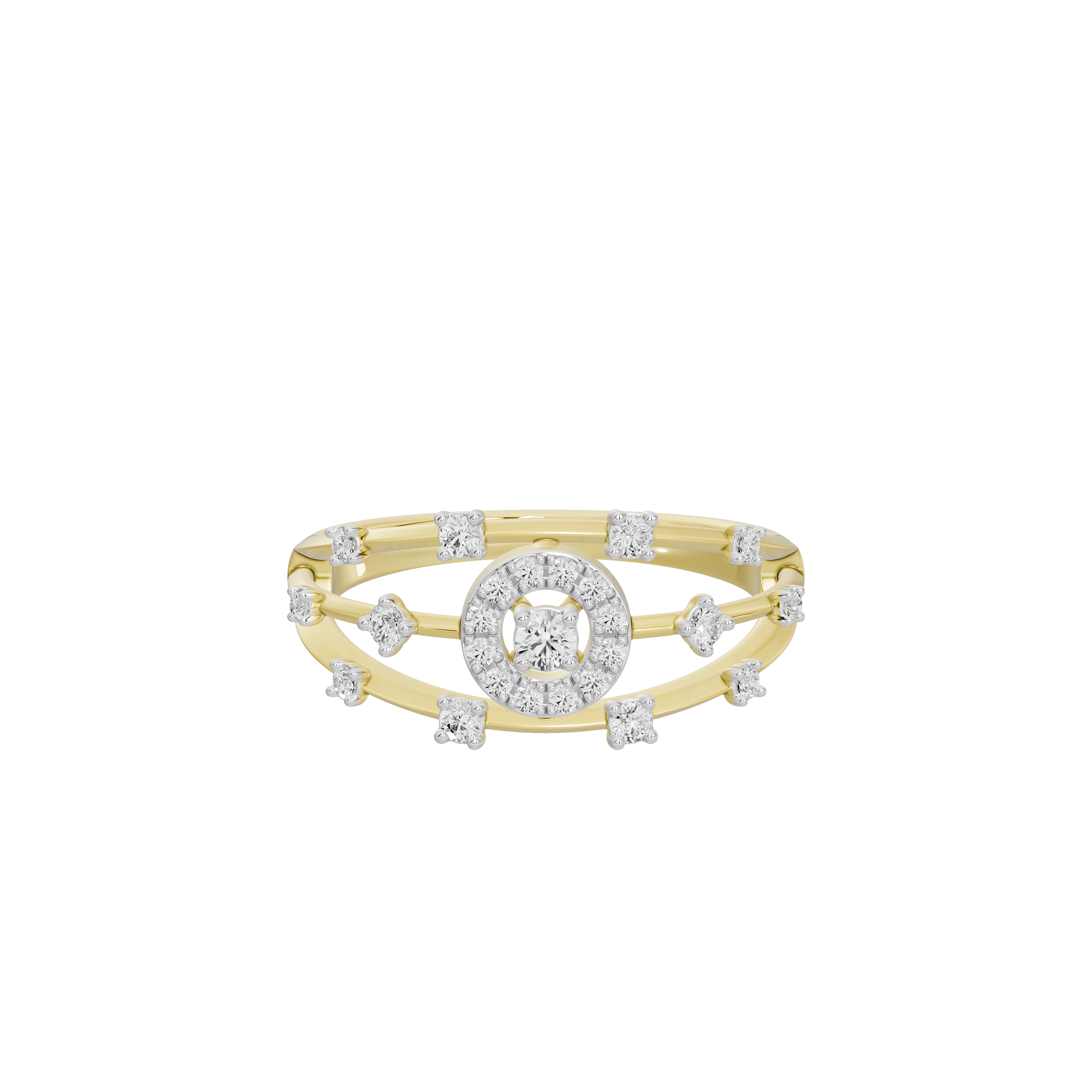 Circuit Halo - Lab Diamond Ring