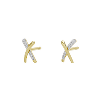 Tiny X earring