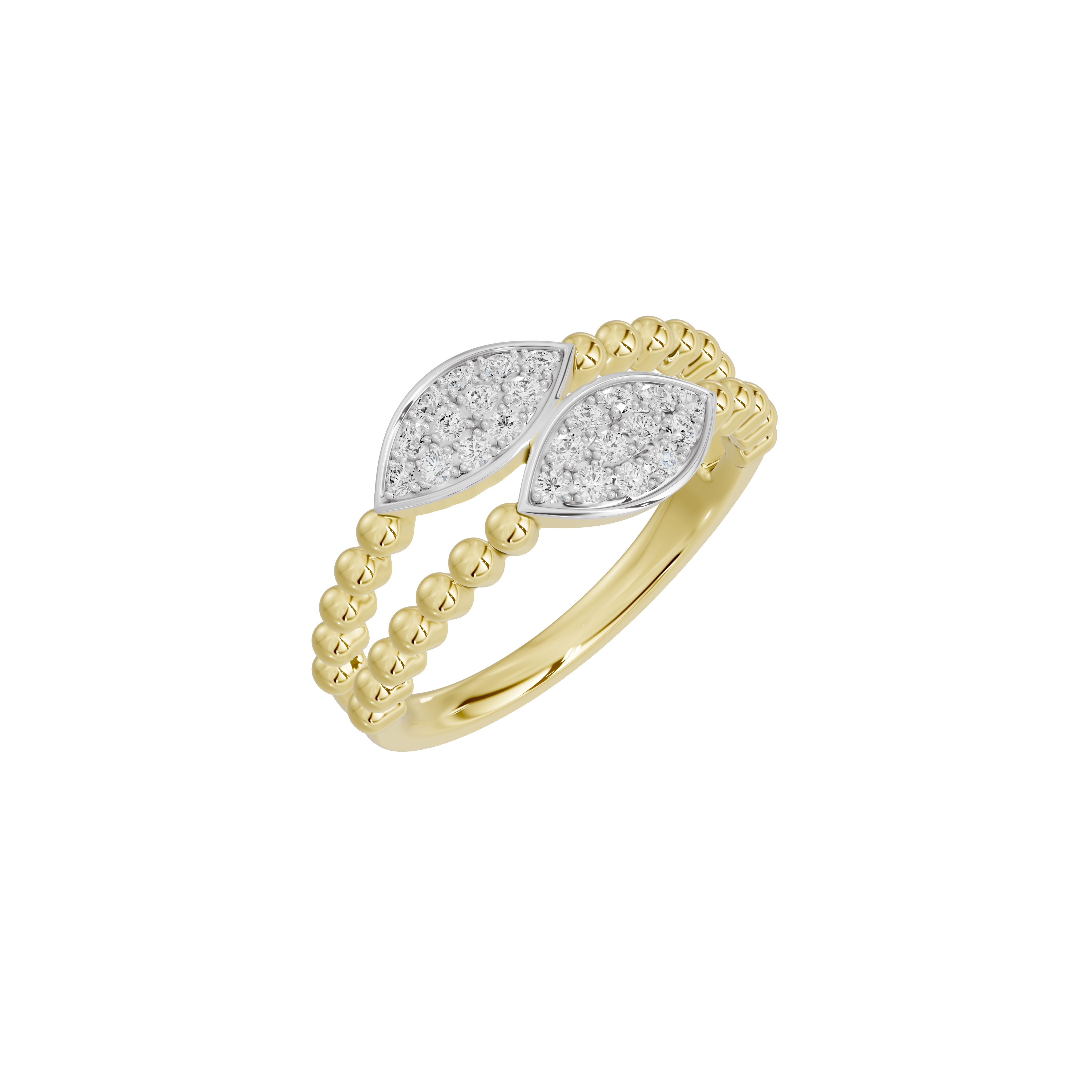 Dual Fusion Band - Lab Diamond Ring