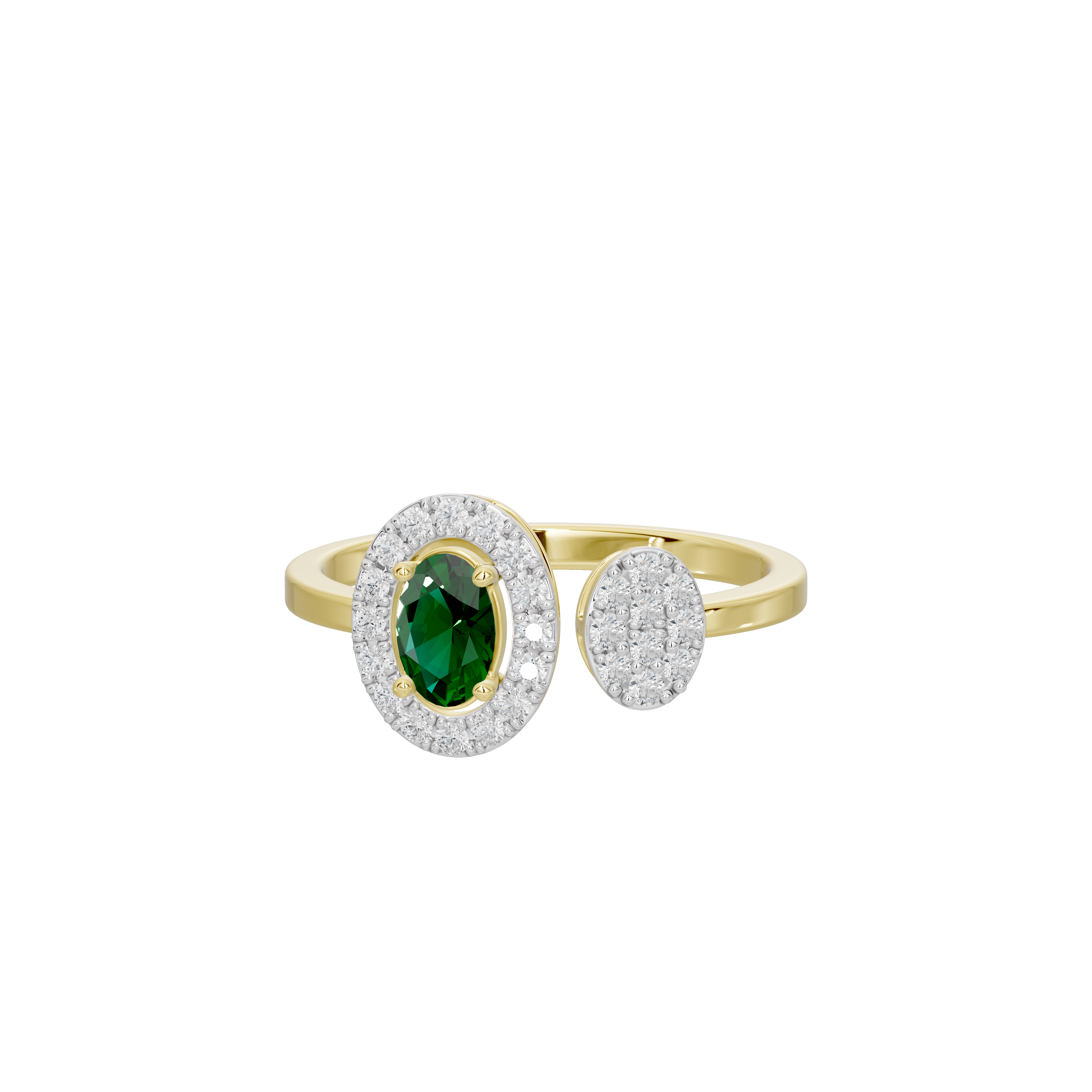 Emerald Sync - Lab Diamond Ring