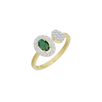 Emerald Sync - Lab Diamond Ring