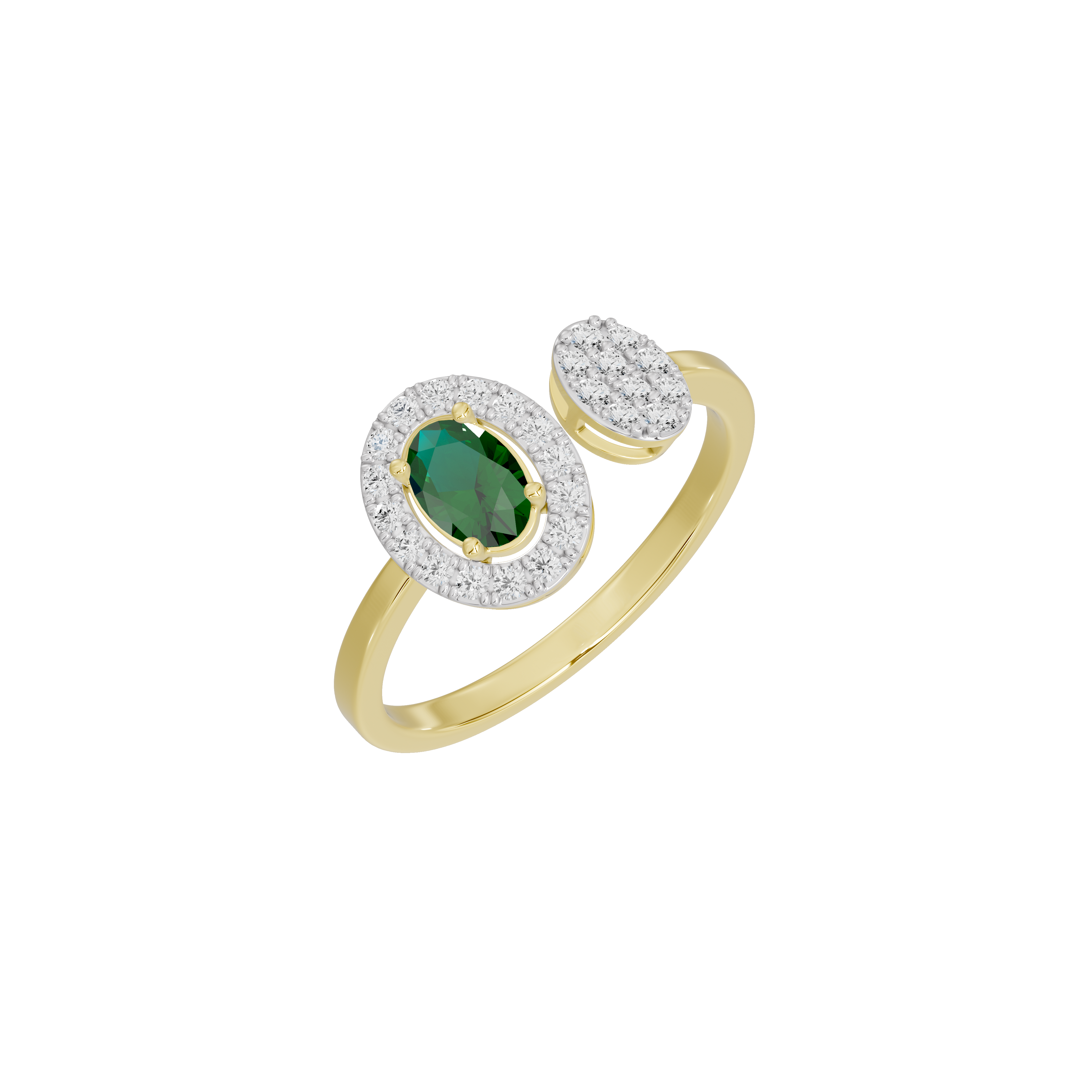 Emerald Sync - Lab Diamond Ring
