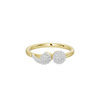 Dual Orbit -Lab Diamond Ring