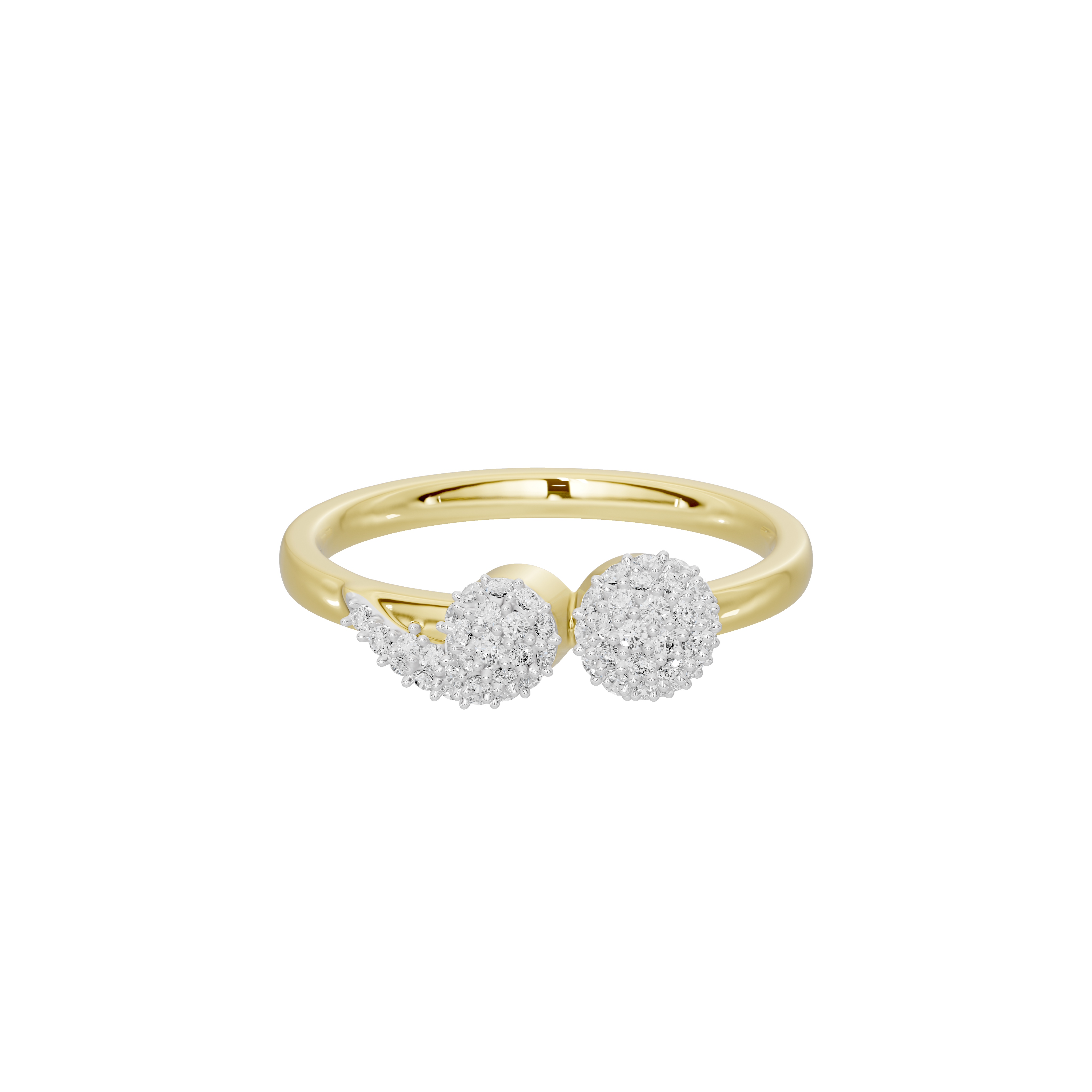 Dual Orbit -Lab Diamond Ring