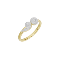Dual Orbit -Lab Diamond Ring