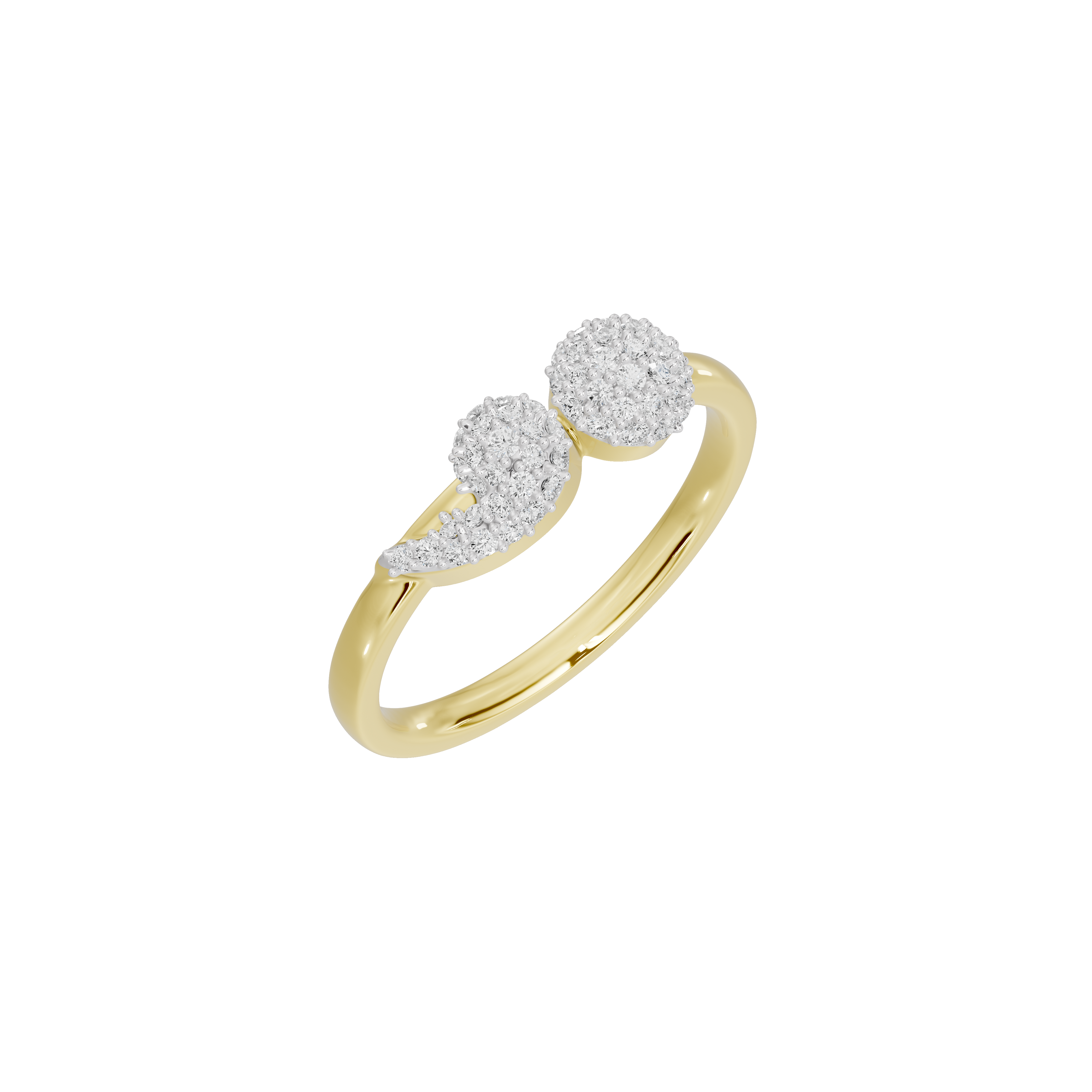 Dual Orbit -Lab Diamond Ring