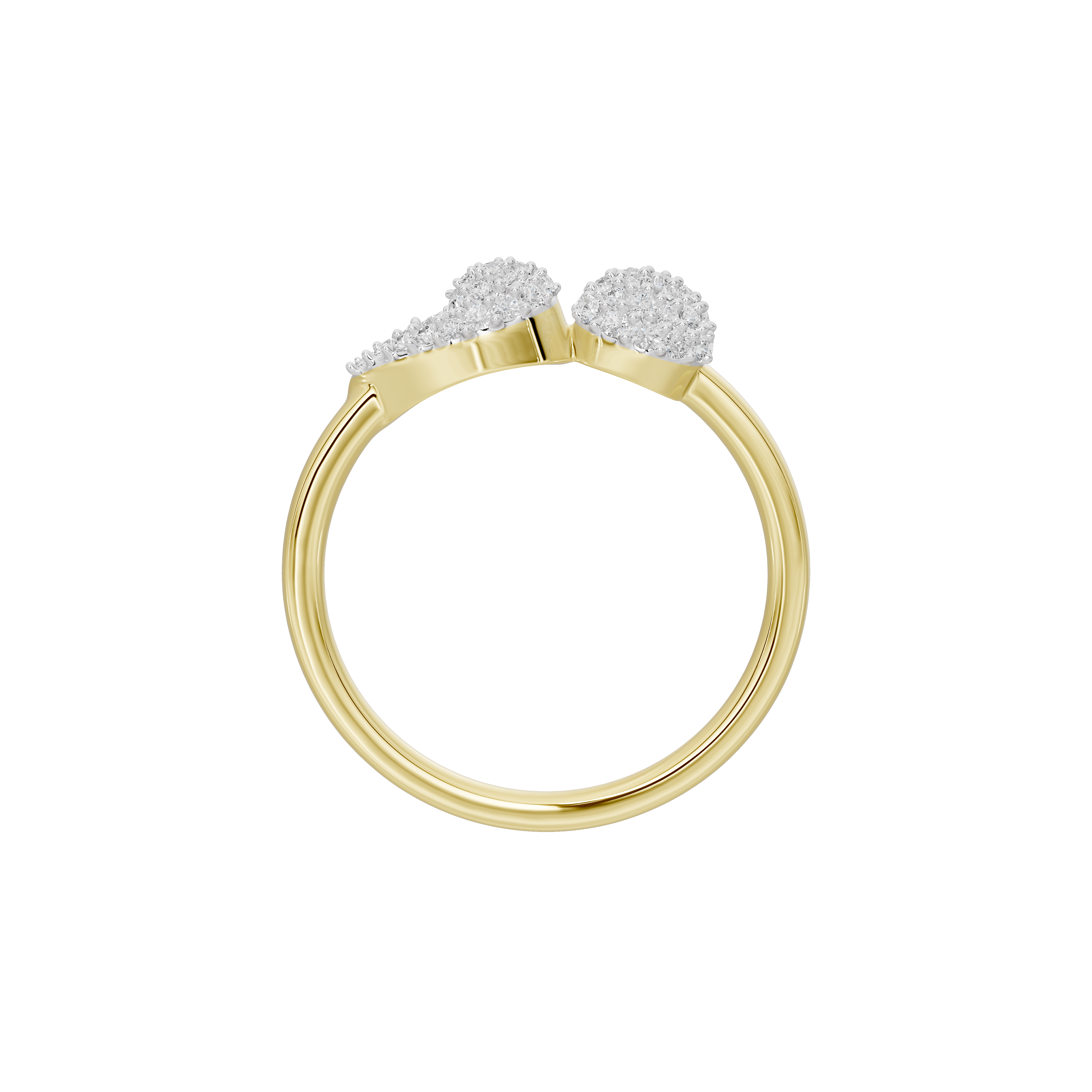 Dual Orbit -Lab Diamond Ring