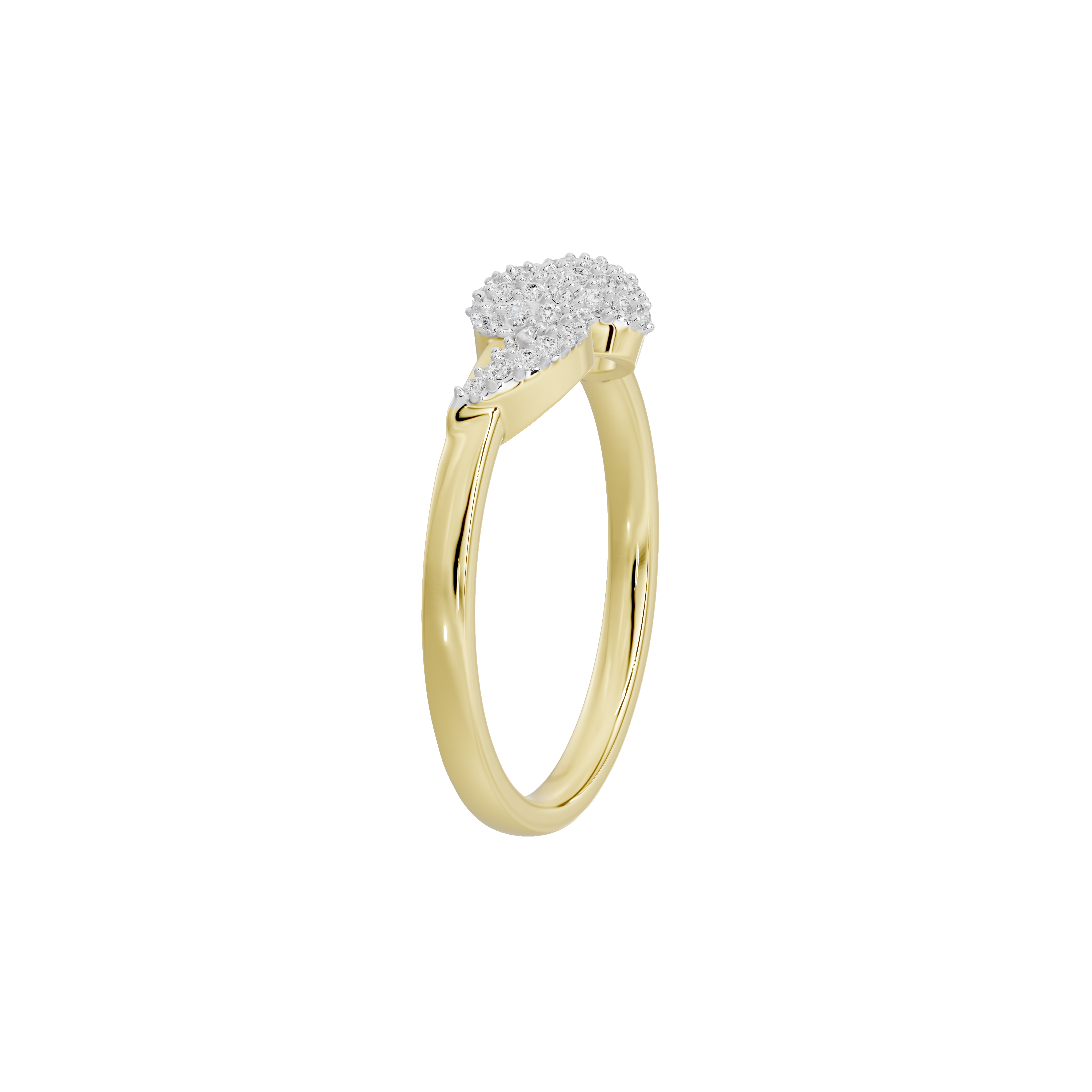 Dual Orbit -Lab Diamond Ring