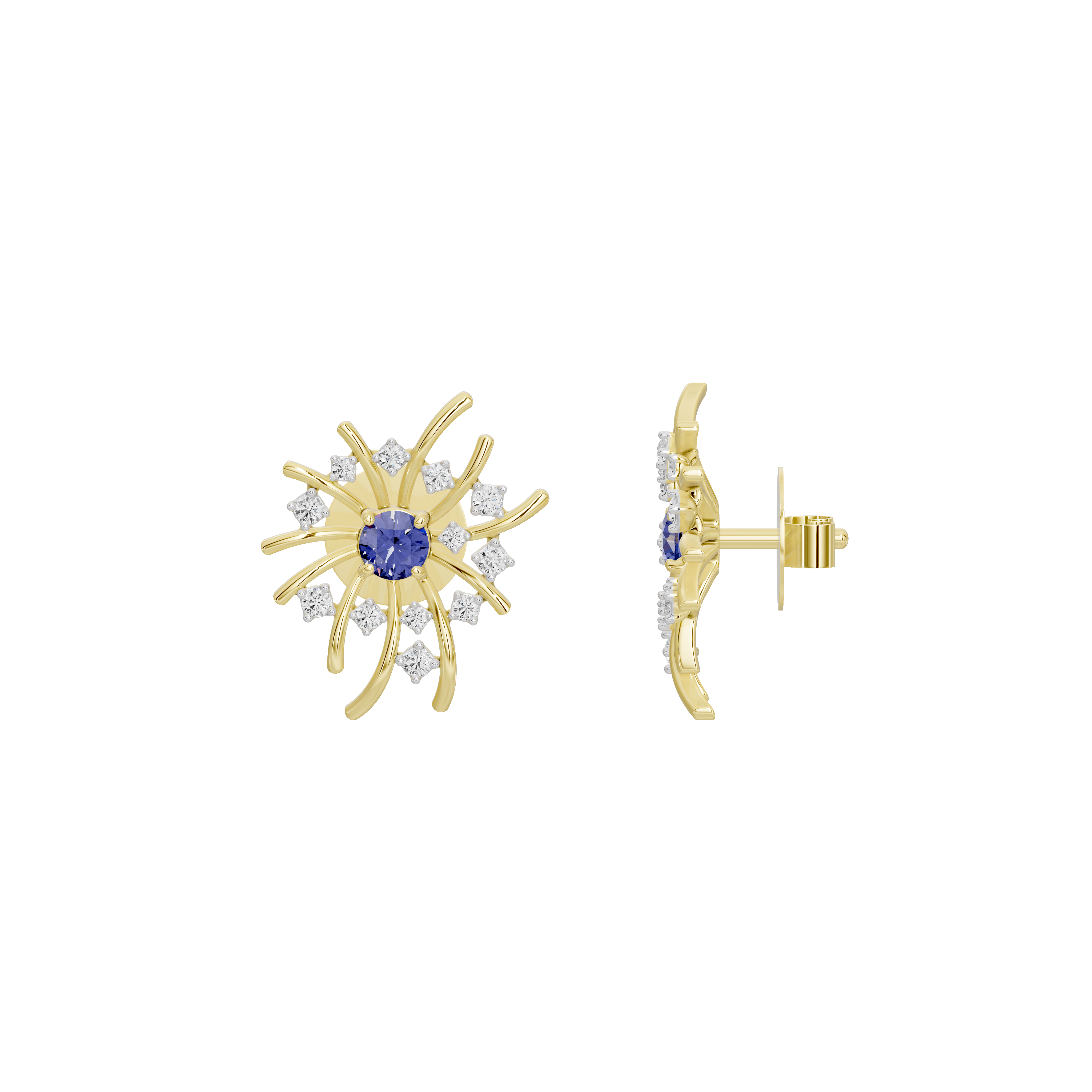 Starburst - Lab Diamond Earrings
