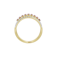 Ruby Sequence Band - Lab Diamond Ring