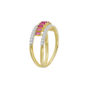 Ruby Sequence Band - Lab Diamond Ring