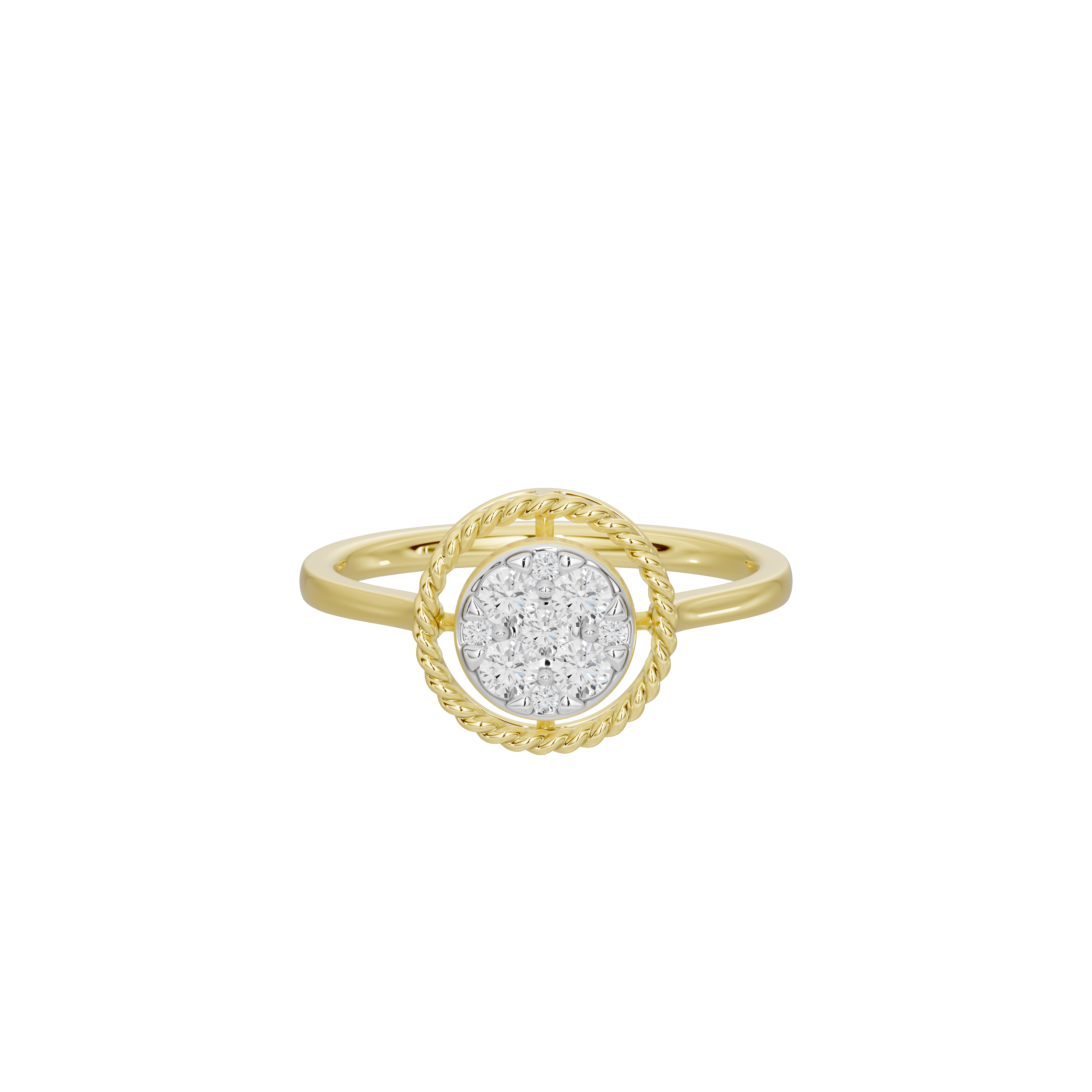 Braided Halo - Lab Diamond Ring