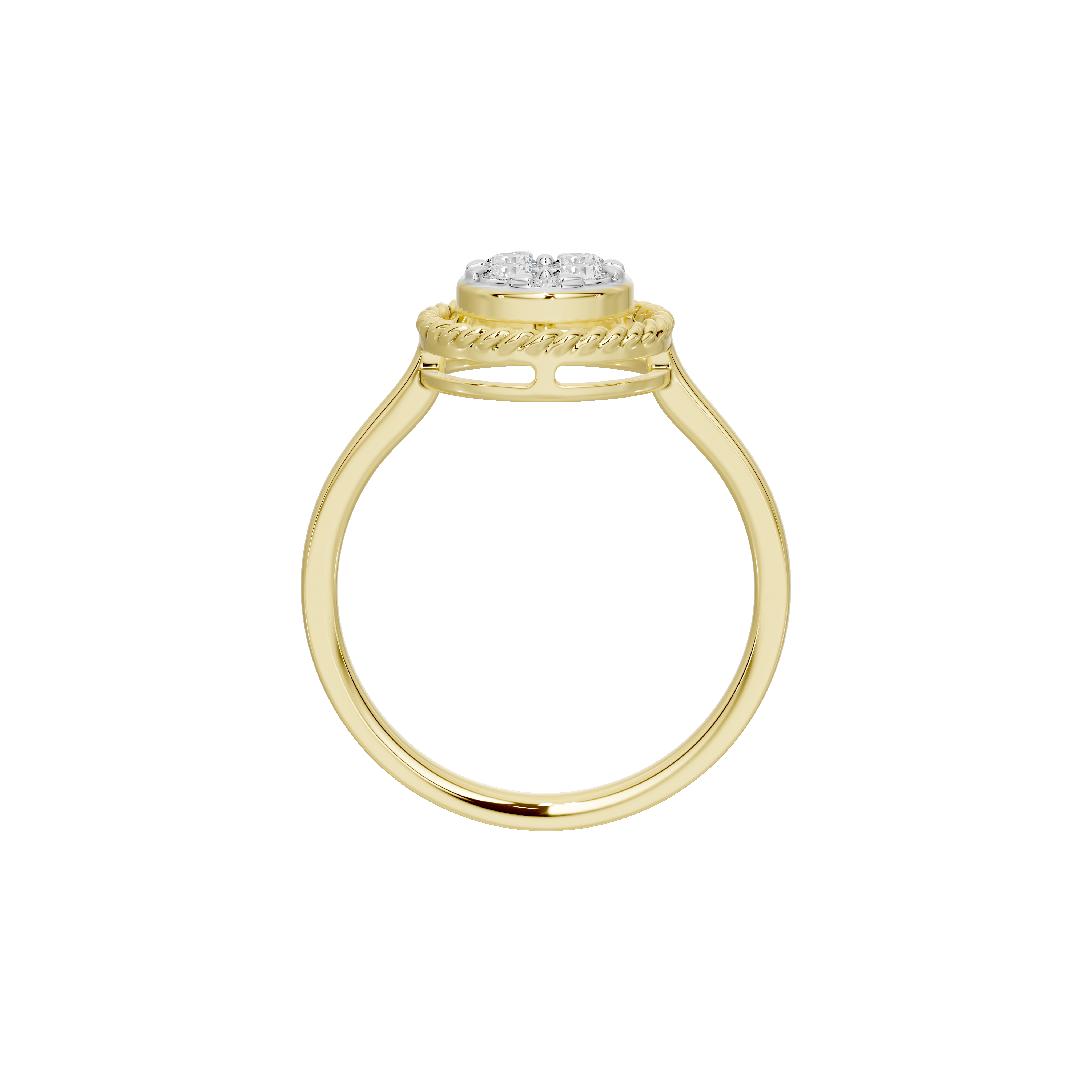 Braided Halo - Lab Diamond Ring