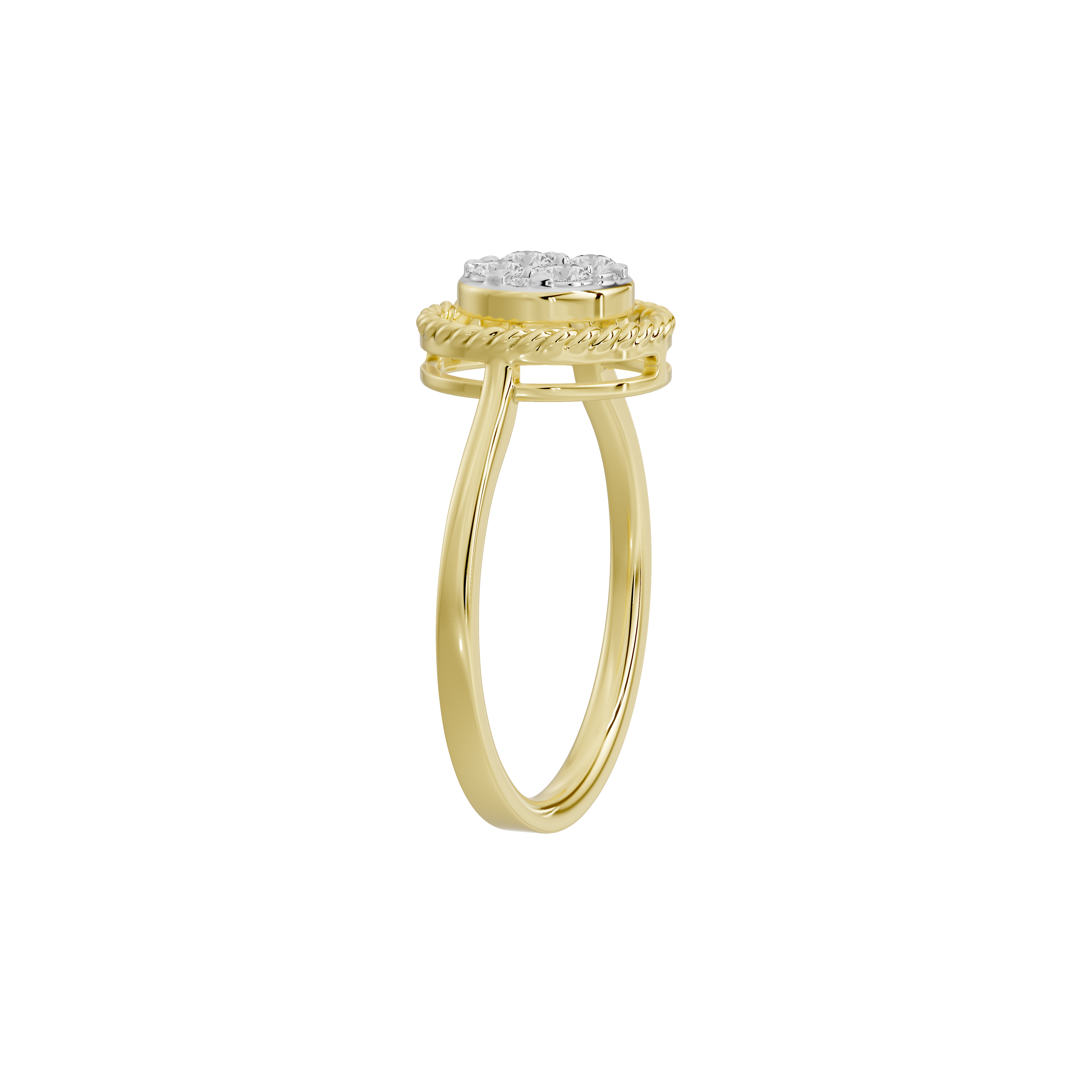 Braided Halo - Lab Diamond Ring