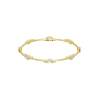 Wavecrest Twist - Lab Diamond Bangle