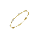 Wavecrest Twist - Lab Diamond Bangle