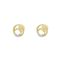 Halo Bend - Lab Diamond Earrings