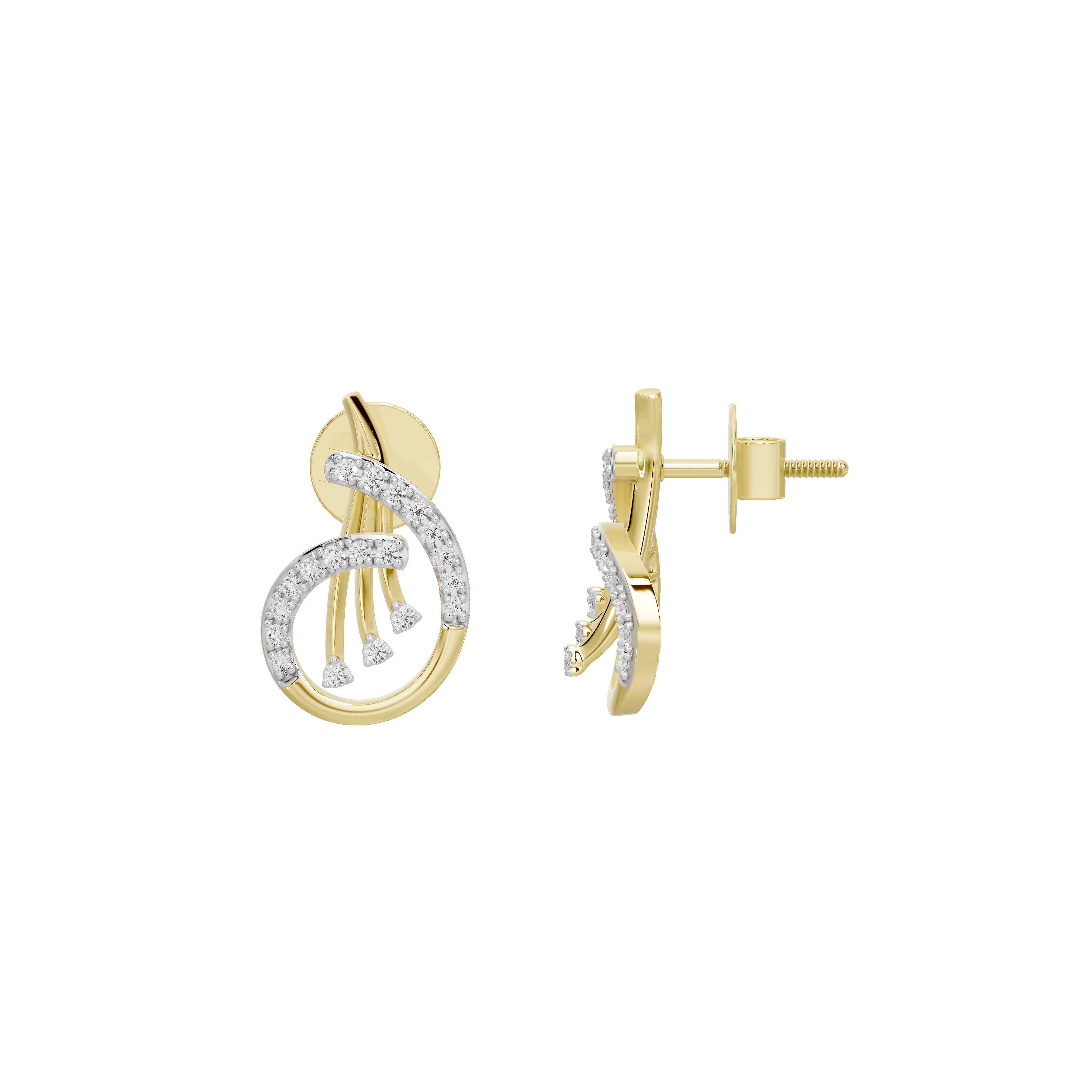 Ember Flow - Lab Diamond Earrings