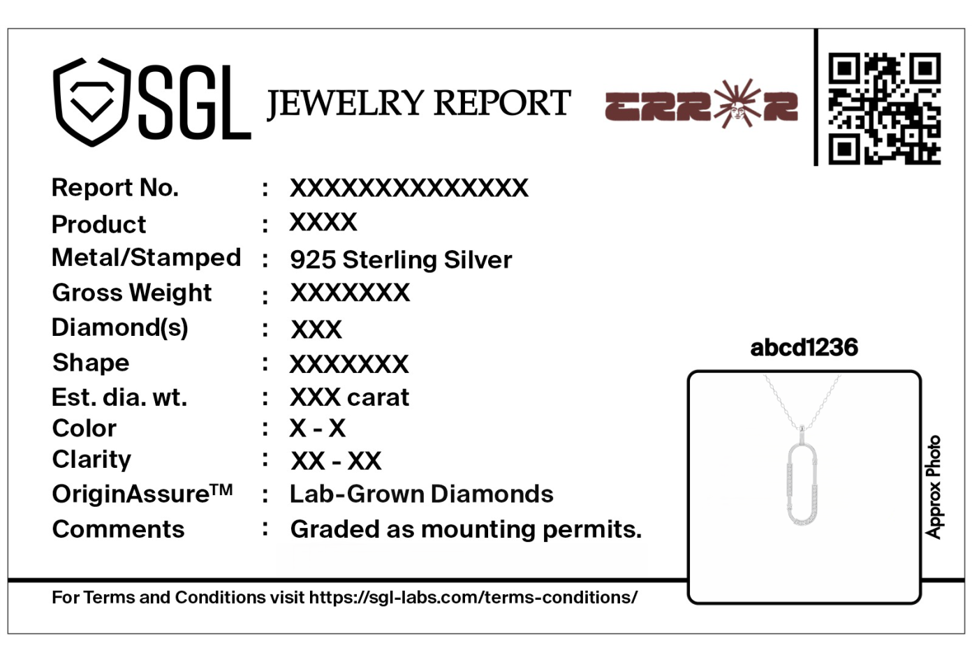 Relay Vertical- Lab Diamond Pendant