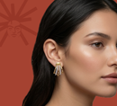 Layered Trio - Lab Diamond Earrings