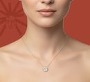 Shield Gold -Lab Diamond Pendant