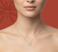 Shield Gold -Lab Diamond Pendant