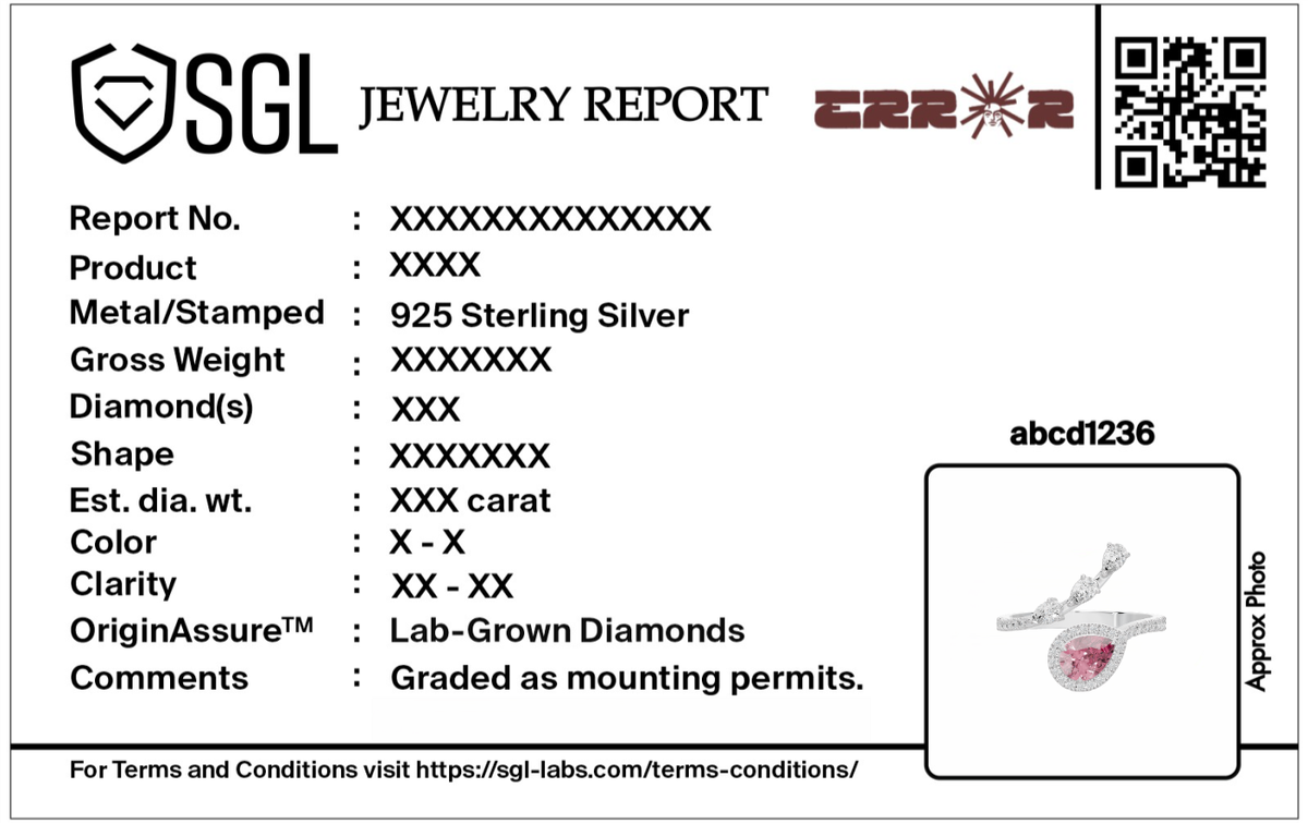 Plum Lab Diamond Ring