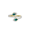 Emerald Driftline - Lab Diamond Ring