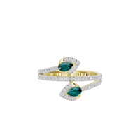 Emerald Driftline - Lab Diamond Ring